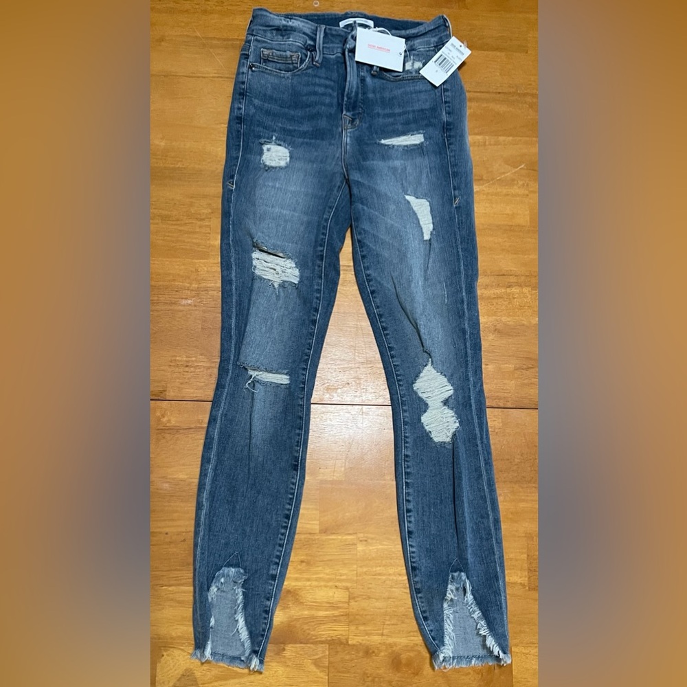 NWT Distressed Blue Jeans